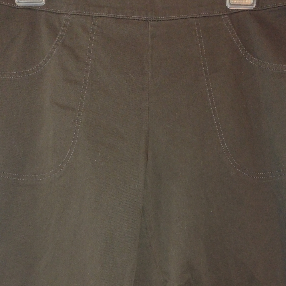 2pr. Women's Plus Size Pull On Stretch Woven Pants - Picture 4 of 10